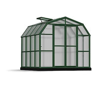 Palram - Canopia Grand Gardener 8' x 8' Resin Greenhouse, Green/Twin Wall