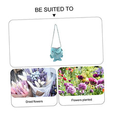 8 pcs Planter Fish Decoration Container Flowerpot Metal Creative Iron Shaped Flower Holder Pendant Wall Suspension Decor Arrangement Basket Art Hanging Wall-Mounted Rack (As Shownx4pcs 18X7CMx4pcs)