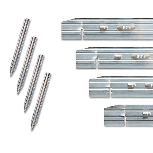 Dreamscape Cleanline Aluminum Edging Mill Finish 3/16"W x 4"H x 8'L