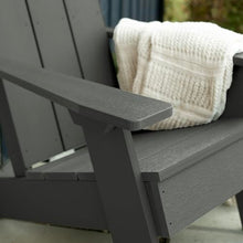 Highwood Italica Modern Adirondack 4pc Patio Set, Coastal Teak