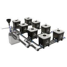 Hydramax Professional Deep Water Culture Systems for Growing Fruits, Veggies, and Medicinal Herbs; Everything You Need to Start Your hydroponic Garden Journey (4 Row - 8 Bucket)