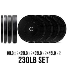 Fringe Sport 300lb Garage Gym Package with Bar & Bumper Plates Set