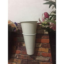 HYUIO Wrought Iron Florist Shelf，Large Plant Stand Display Stand，Flower Shelf Flower Shop Flower Bucket Accessories Flower Bucket(Bianco,5pack)