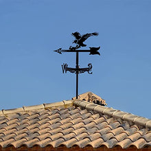 Weathervane in Garden & Outdoor Metal Weather Vane with Creative German Shepherd Go Fishing Bald Eagle Fighter Plane Shaped Weathercock Wind Direction Indicator (Style 5) (Style 4)