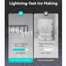 Ice Makers Countertop Portable Small Ice Machine with Self-Cleaning 9 Cubes Ready in 7 Mins