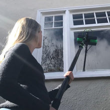 EQUIPMAXX 30 Foot (Long Reach) Solar Panel Cleaning Brush & Pole with Inline Water Filter System for Solar Panel and Window Cleaning Extendable Water Fed Pole Cleaning Kit