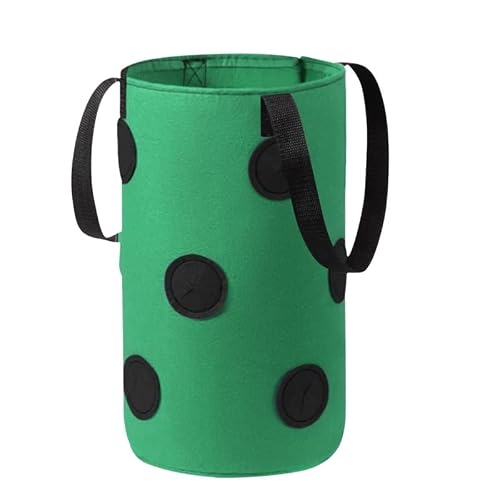 Multi-Port Grow Bags 13-Hole Felt Hanging Planting Bag Outdoor Reusable Thickene Garden Plant Pot for Strawberry Taro Peanut (Color : A) (B)