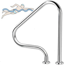 Swimming Pool Handrail, Deck-Mounted Pool Grab Bar,Stainless Steel Non-Slip Rail Handle for Swimming Pool Handrail Stair Railing