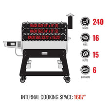 recteq Pellet Grill Smoker - Flagship 1600, Wood Pellet Smoker, BBQ, Wi-Fi Smart Grill, 1667 Sq. In. Cook Space, 40 lb Hopper