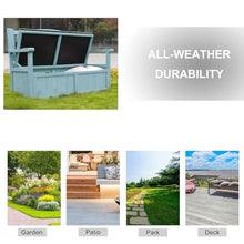 JINGSHIQIAOPL 55 Gallon Outdoor Storage Bench, Outdoor Bench for Garden with Armrest, Park Bench for 1-3 Adult for Yard, Front Porch, Max Load 660 LBS(Brown)