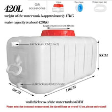 DIROVO Rain Barrels Water Container with Tap,Plastic Portable Drinking Storage, Carrier Bucket for Camping Outdoor Driving Hiking Fishing Emergency(420L)