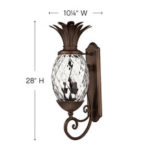 Hinkley Plantation Collection Three Light Outdoor Wall Mount Copper Bronze