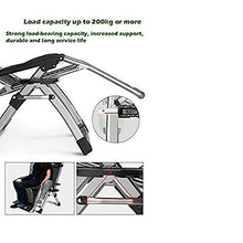 IIPOSAQQ Zero Chair Patio Chair Lounge Chair Chaise Recliner Outdoor Folding Adjustable Heavy Duty Zero Chair for Patio Pool Beach Lawn Deck Yard (Color : Silver)