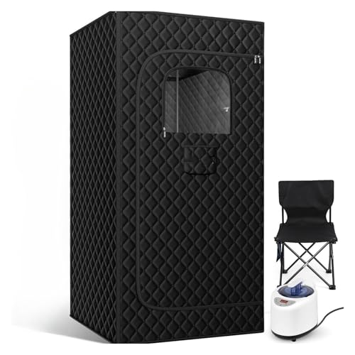 POGHDBXA Sauna Accessories, Portable Steam Sauna Tent, Home Kit, Whole Body, Large Space Spa, Steamer Room