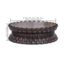 WOAITIANTIAN Vase Stand Round Flowerpot Bonsai Base, Ebony Flower Display Pedestal, for Home Office Decor(Large)