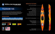 Wilderness Systems Tsunami 145 Sit Inside Touring Kayak Breeze Blue