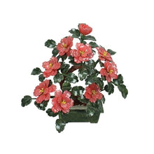 YXIANG56Q Fake Plants Artificial Bonsai Tree - Chinese-Style Jade Peony Flower Potted Plants Bonsai Tree