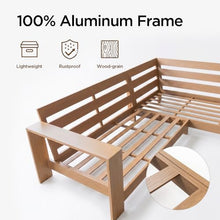 Acanva Ciela 4-Piece Aluminum Outdoor Patio Furniture Set with Coffee Table
