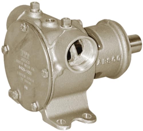 Jabsco 6400-1051 Marine Pulley Driven Flexible Impeller Pump Bronze