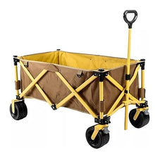 IRYZE Outdoor Utility Wagon Foldable Outdoor Utility Cart Foldable Wagon Cart Camp Shopping Picnic Luggage Trolley Mountain Pulley Pull-Cart Grocery Cart
