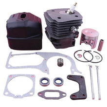 58mm Engine Motor Cylinder Piston Ported Kit for for Husqv/Arna 395 395XP Gasket Oil Seal Chainsaw Garden Tool Parts
