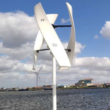 ZHOZHUT 2000W / 2500W Vertical Wind Turbine Generator 3 Blades 12V / 24V / 48V Low Noise Rotation Wind Turbine Generator with MPPT Controller Maglev Wind Turbine for Home Use,White,2500W12V