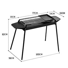 Barbecue Beach Camping Outdoor Barbecue Detachable Barbecue Stainless Steel Grill Portable Charcoal Grill Travel Picnic BBQ Grills (Size : 103 56 82cm)