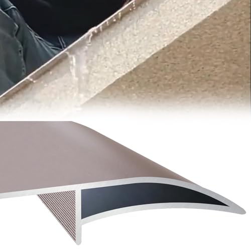 GFLPSQIA Aluminum Roof Eaves Drip Edge Strip, Stylish Drip Device for Outdoor Decor, Wall Protection Rain Diverter Strip Eagle Beak for Window Sill/Balcony(C-16 PCS,L 98.4IN W 4IN)