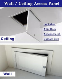 Innovz Exterior Crawl Space Access Door with Lock, Wall Celling Floor Soundproof Access Panel Hinged, Aluminum Frame Plumbing Cables Hole Cover Plate(38x38in(96x96cm))