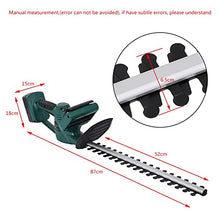 MVNOIRE 1200 RPM 18V Cordless Battery Powered Hedge Trimmer Garden Tools Rechargeable Supplies Hedgerow Scissor