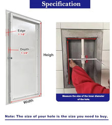 Innovz Wall Ceiling Access Panel Attic Access Door, Heavy-Duty Metal Access with Key Latch, 24 30 32 36 39 44 48 in Concealed Plumbing Cables Access Doors(WxH(22x36in))