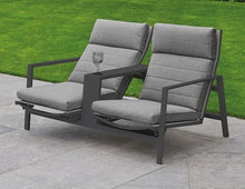 KETTLER Bondi Tete A Tete Loveseat (Lava)