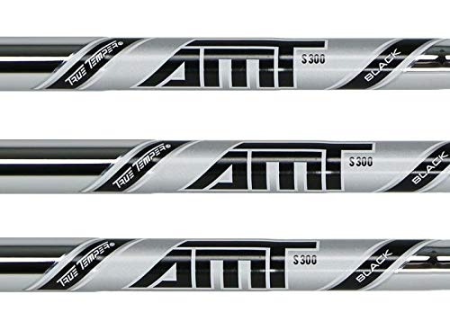 TRUE TEMPER AMT Black Steel Iron Shafts .355 Taper Tip - Set of 8 (Stiff S300)