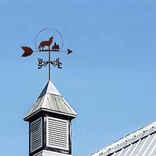 Animals Weather Vane Farm Scene Vintage Weathervane Hollow-Carved Design Wind Direction Indicator Practical Professionnel Measuring Tool Easy to Assemble A 35X50CM (B 35X50CM) (E 35X50CM)