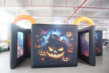 Bookishbunny Large Inflatable Maze Labyrinth Haunted House Halloween Multi