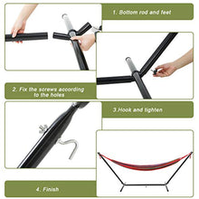 Her Majesty Hammock Portable Durable and Stable Best Stands for Indoor or Outdoor, Backyard Decor Bed Lawn Garden Steel Premium Carrying Case Patio Hammock Stand