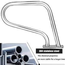 Pool Handrails 23X32 inch Pool Rail 250Lbs Load Capacity Rustproof Pool Handrail Humanized Swimming Pool Handrail with Blue Grip Cover & Screws/4Pack ()