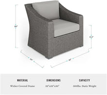 Martha Stewart Bedford Indoor/Outdoor Patio Accent Chair, Brown