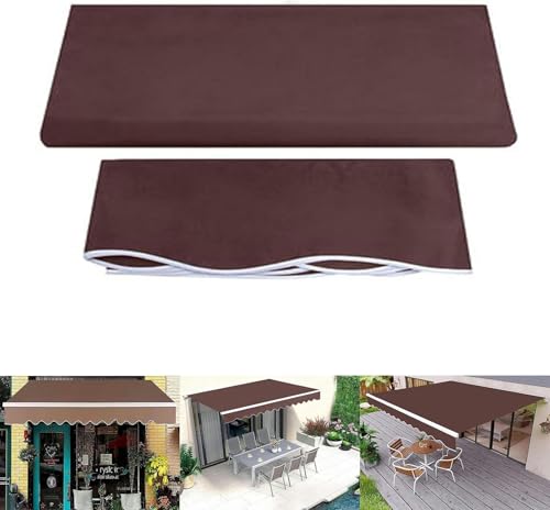 LWJQRSP Patio Canopy Replacement Fabric - Waterproof Canvas for Patio Umbrellas & Doors Outdoor Shade Cover Sun Protection for Patio Furniture & Garden Use