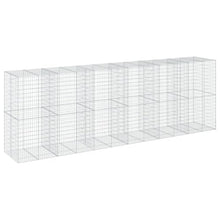 Coespram Large Galvanized Outdoor Gabion Basket Planter Box 39.4"x236.2"x78.7", 1800 kg Load Rustic Raised Garden Bed for Retaining Wall, Porch & Patio Flower Bed