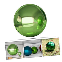LUOESVTEN Garden Gazing Ball,Ornament Hollow Ball Mirror Finish Garden Ball,Gazing Balls, Garden Reflective Ball Stainless Steel Metal Grape Ball(Green,520mm)