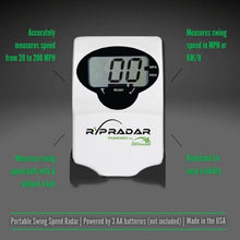 Rypstick Speed Training Aid & RypRadar 2.0 Golf Warmup Device Mens White 45" Pack