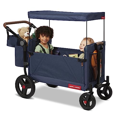 Radio Flyer Atlas Stroll N Wagon Folding Wagon Blue