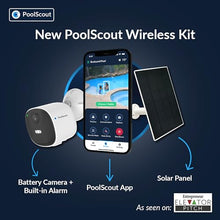PoolScout Wireless | Battery & Solar Kit - Pool Security Alarm System for Preventing Drowning of Toddlers & Pets in Your Swimming Pool (3 Months Premium Subscription Included)
