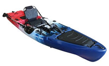 Reel Yaks Reactor 11.5ft Propeller Pedal Drive Fishing Kayak 550lbs Capacity Red White Blue