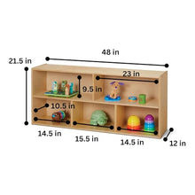 YoungTime Toddler Single Storage Unit Birch Wood