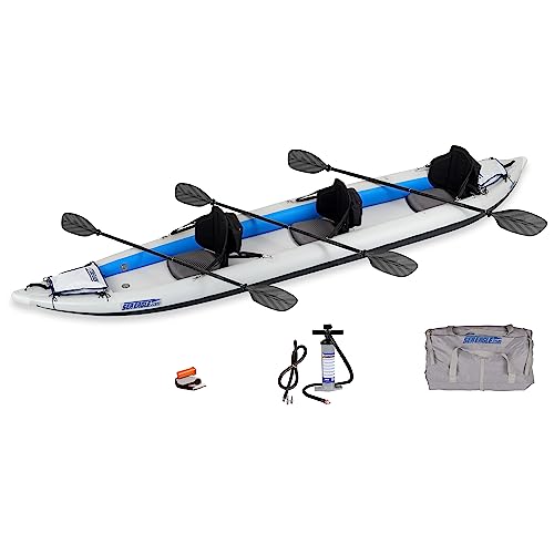 Sea Eagle 465 FastTrack Inflatable Kayak Pro Package Blue/Gray