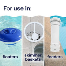 Casafoyer 42055 Pool Care 3" Chlorine Tabs Advanced, Swimming Pool Sanitizer with Clarifier & Algaecide - Destroys Bacteria & Algae, Delivers Crystal Clear Water All Season, Slow Dissolving, 25 lbs -