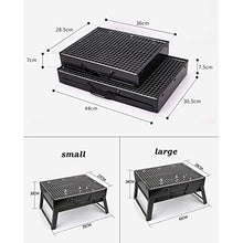 YUIPMHFD Bbq Grills Patio Stainless Steel Charcoal Grill Stove Outdoor Camping Picnic Burner Accessories Tools(35 * 27 * 20cm)