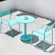 Outdoor Tables and Chairs, White, Internet Famous, All Aluminum, Outdoor Leisure, Milk Tea Shop, Coffee Shop, Courtyard, Terrace, Three to Five Piece Set of Tables and Chairs d1